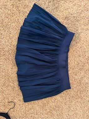 lululemon athletica Navy Blue Pleated Athletic Skort